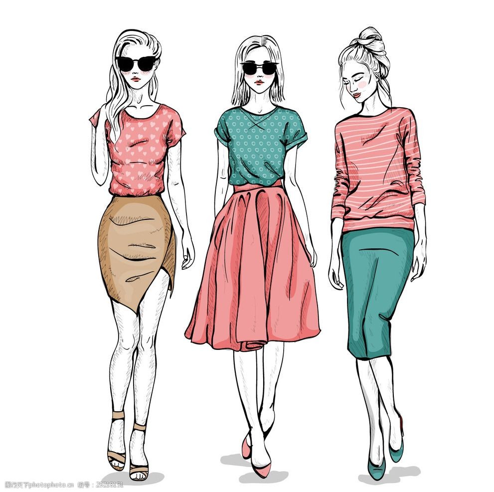 手繪服裝設(shè)計(jì)模特矢量圖在產(chǎn)品設(shè)計(jì)中的應(yīng)用與價(jià)值